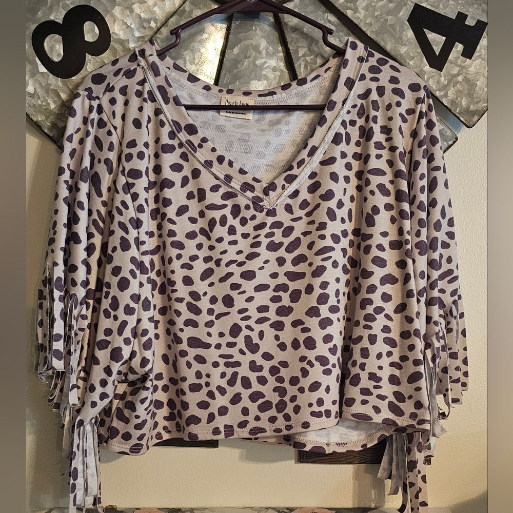 Leopard print crop top!